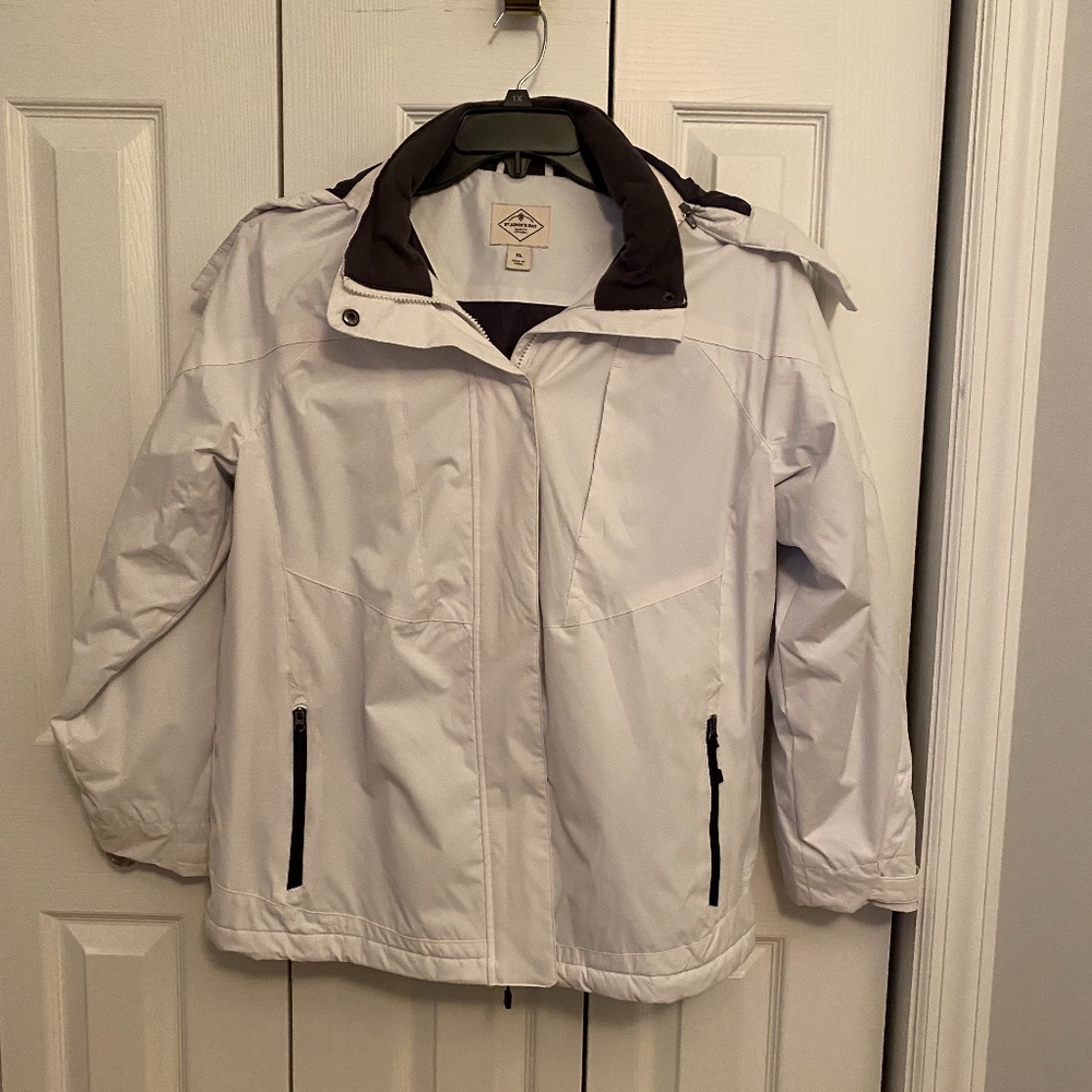 St. John's Bay Hooded Water Resistant Midweight Jacket NWOT
